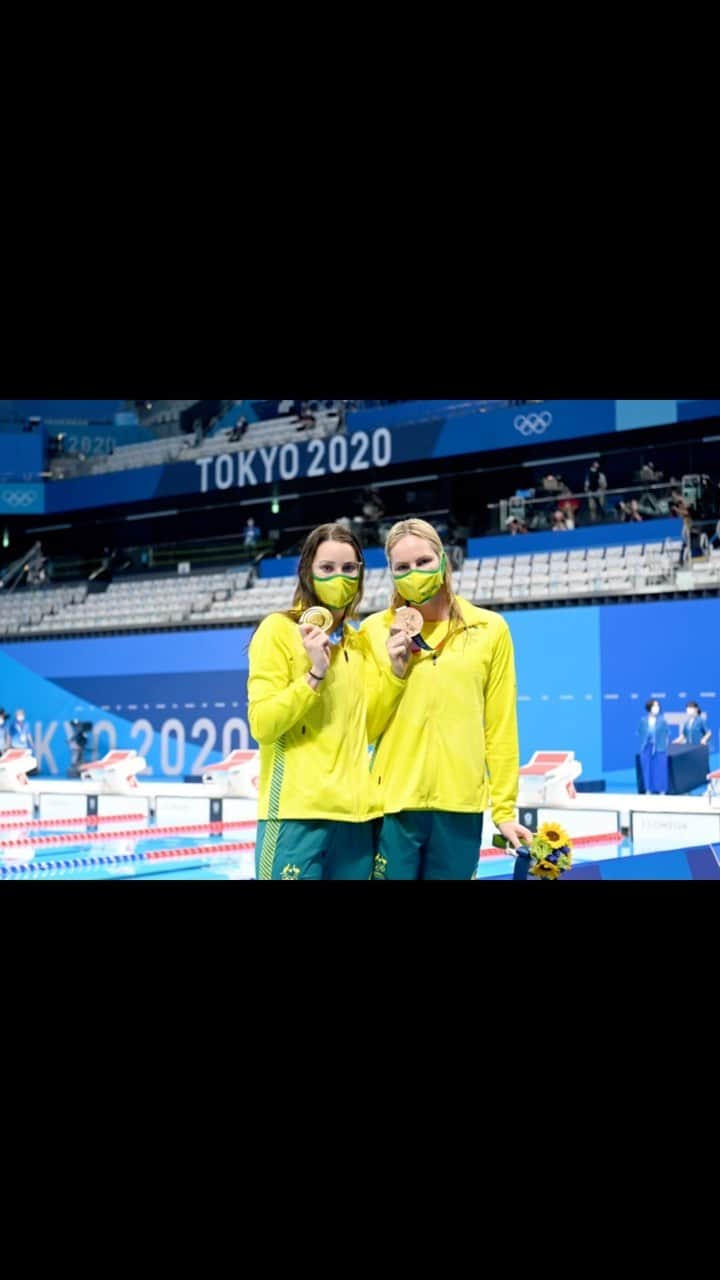 エミリー・シーボームのインスタグラム：「Village Vlog Medal Edition 🥉   #tokyo2020 #bronze #australia #olympics #medal #swimming #tokyo」