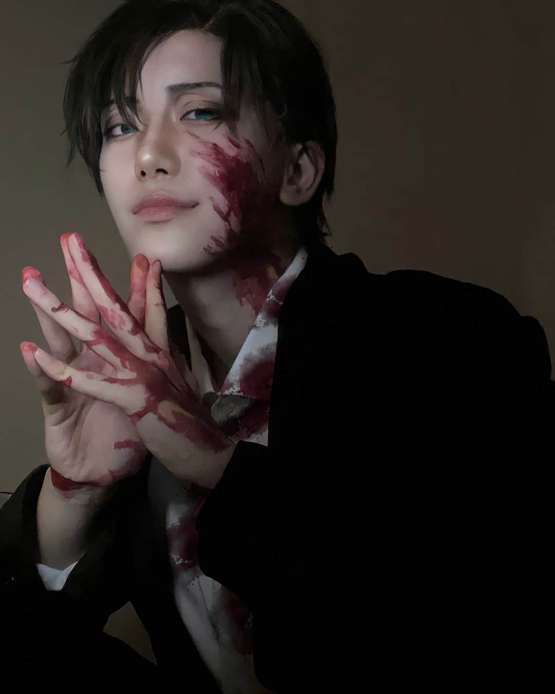 だるまのインスタグラム：「ブルータル 壇浩輝  Fake blood #ブルータル #壇浩輝 #トレース #fakeblood #cosplay #コスプレ #japan」