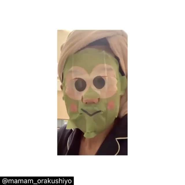 横澤夏子のインスタグラム：「#とっておきの日に #けろっぴマスクをしたのよー！ #とっておきの日って言っても #入院中の時だったんだけど #誰か入って来ないか #ヒヤヒヤしながらのけろっぴだったのよー！ #うふ！  Repost @mamam_orakushiyo」