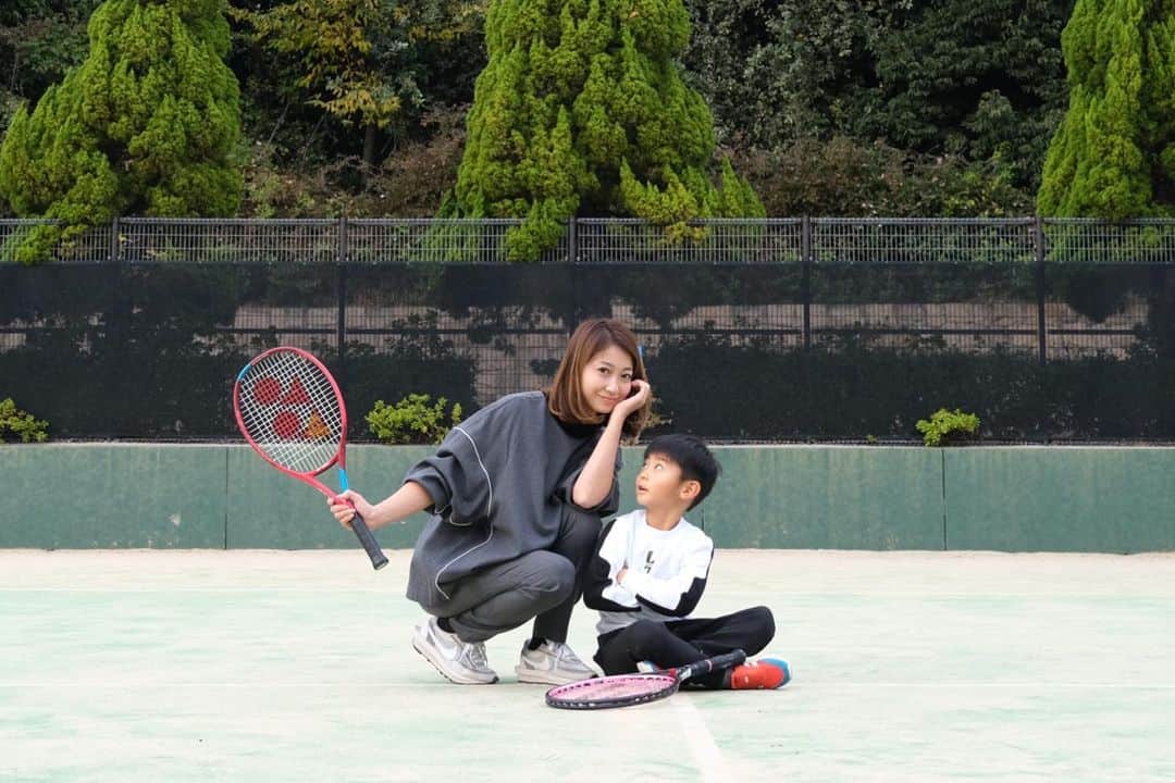 奥田順子さんのインスタグラム写真 奥田順子instagram Tennis 親子テニス Tennis キッズ
