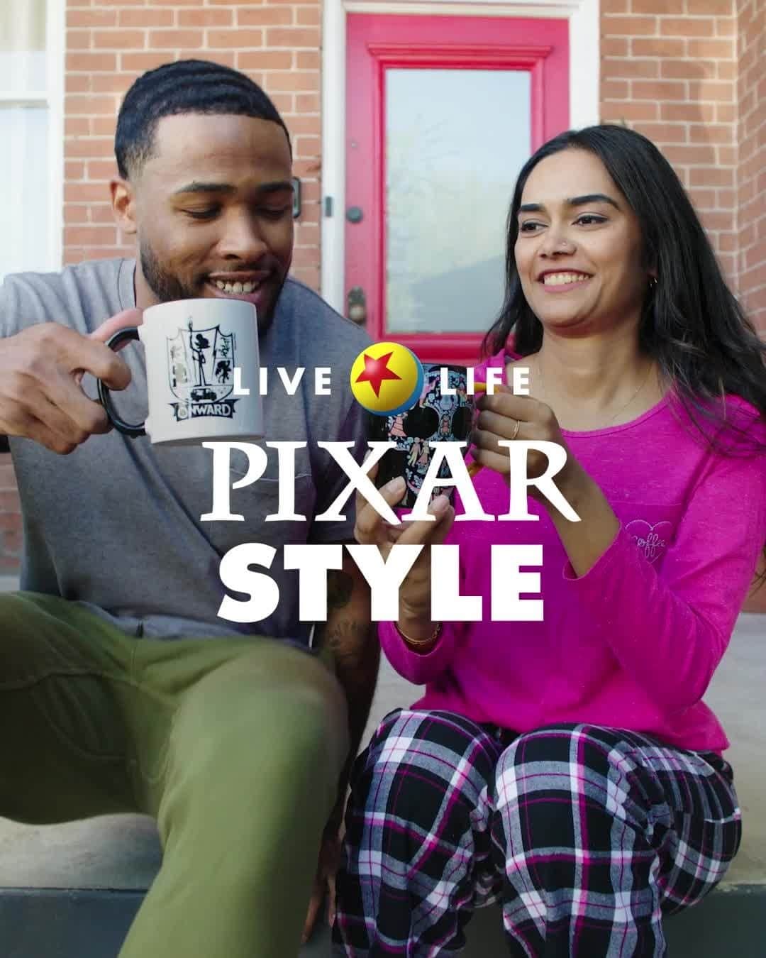 Disney Pixarのインスタグラム：「It’s official! 🎉  @PixarStyle is here to help you celebrate the stories you love with apparel, décor, and more that reflect your one-of-a-kind style! 🙌  Follow along to find more ways to add #PixarStyle to your life. 🎨」