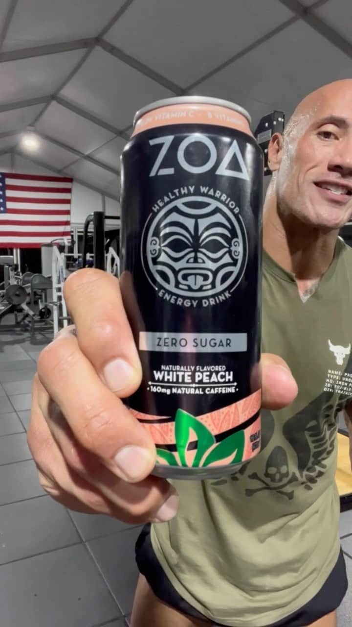 ドウェイン・ジョンソンのインスタグラム：「My ZOA WARRIORS, our NEW @zoaenergy flavors are AVAILABLE NOW!!!  Online @Amazon & ZoaEnergy.Com💥🍃  (link in bio)   THANK YOU 🙏🏾 for making ZOA, THE #1 FASTEST GROWING ENERGY DRINK in the game.   Innovation & Quality.   No jitters.  No crash.  Just healthy, positive results.   Tropical Punch 🍇🥥🍐🍊🍓🍍 White Peach 🍑😉🍑  Sip your ZO, now LFG!!!  ~ dj founder  ZOA💥  * LINK TO SHOP IN BIO ☝🏾☝🏾☝🏾」