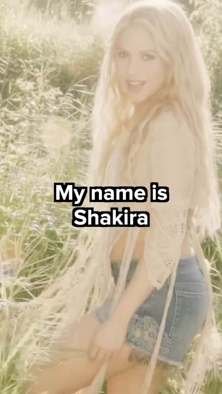 シャキーラのインスタグラム：「My name is Shakira, but they call me… Mi nombre es Shakira, pero me dicen… #ThatsNotMyName」