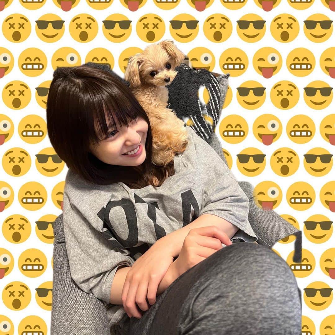 小池唯さんのインスタグラム写真 - (小池唯Instagram)「. ビビリな愛犬ちゃんが私の肩に逃げてきた🤣🤣」3月25日 14時19分 - yuikoike_official