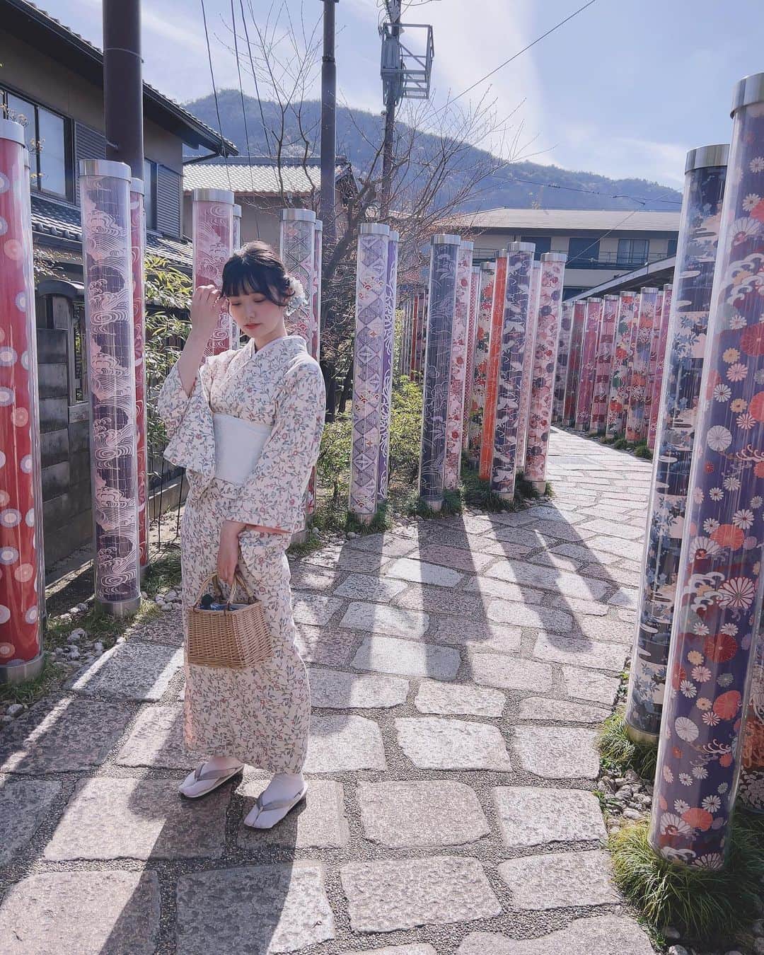 宮下玲奈さんのインスタグラム写真 - (宮下玲奈Instagram)「👘💐 #京都　#着物」4月8日 13時48分 - rena_miyashita