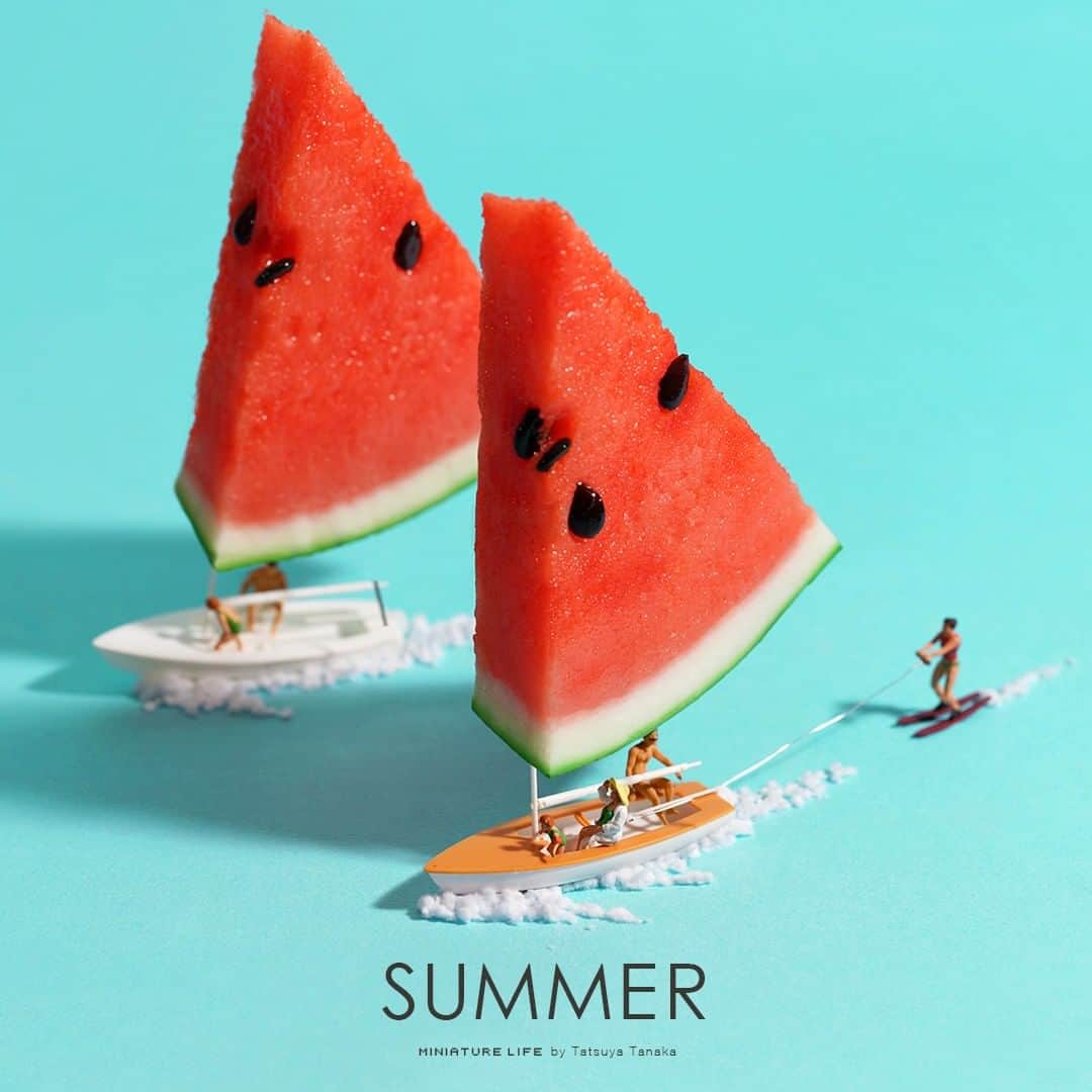 田中達也のインスタグラム：「⠀ Summer Selection⛱ ⠀ 夏をテーマにした作品を集めました。 暑い日が続きますね。。 ⠀」