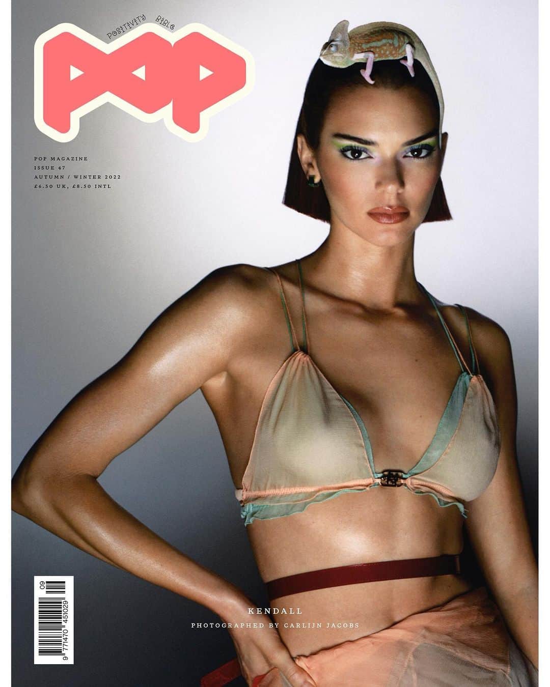ケンダル・ジェンナーのインスタグラム：「i 🤍 @thepopmag  issue 47 by @carlijnjacobs」