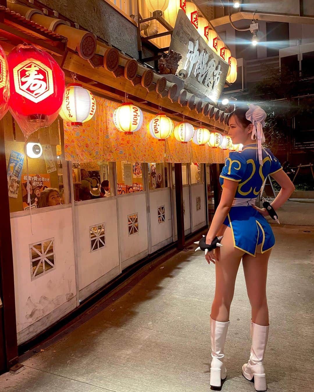 九条ねぎ あぴるのインスタグラム：「Happy Halloween🎃  #halloween #japan #shibuya #chunli #streetfighter #japanesegirl #cosplay」