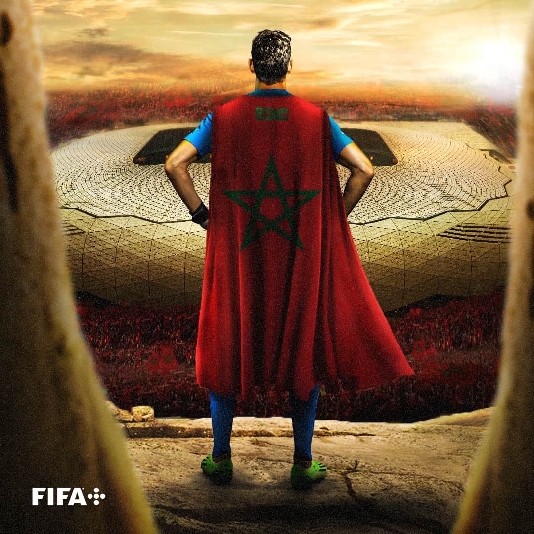 FIFAワールドカップのインスタグラム：「Super Yassine Bounou 🦸‍♂️   #FIFAWorldCup #Qatar2022」
