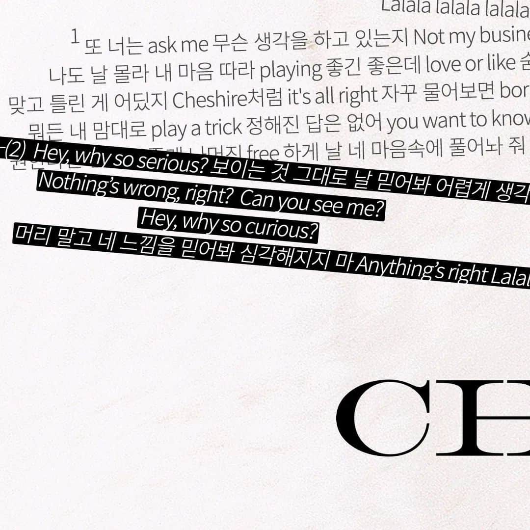 ITZYさんのインスタグラム写真 - (ITZYInstagram)「ITZY <CHESHIRE> TITLE LYRIC POSTER  📍 TITLE TRACK “Cheshire”  ☑️ RELEASE 2022.11.30 WED 6PM (KST) | 4AM (EST) ☑️ PRE-SAVE & PRE-ORDER https://ITZY.lnk.to/CHESHIRE   #ITZY #MIDZY #ITZYComeback #ITZY_CHESHIRE」11月26日 0時00分 - itzy.all.in.us