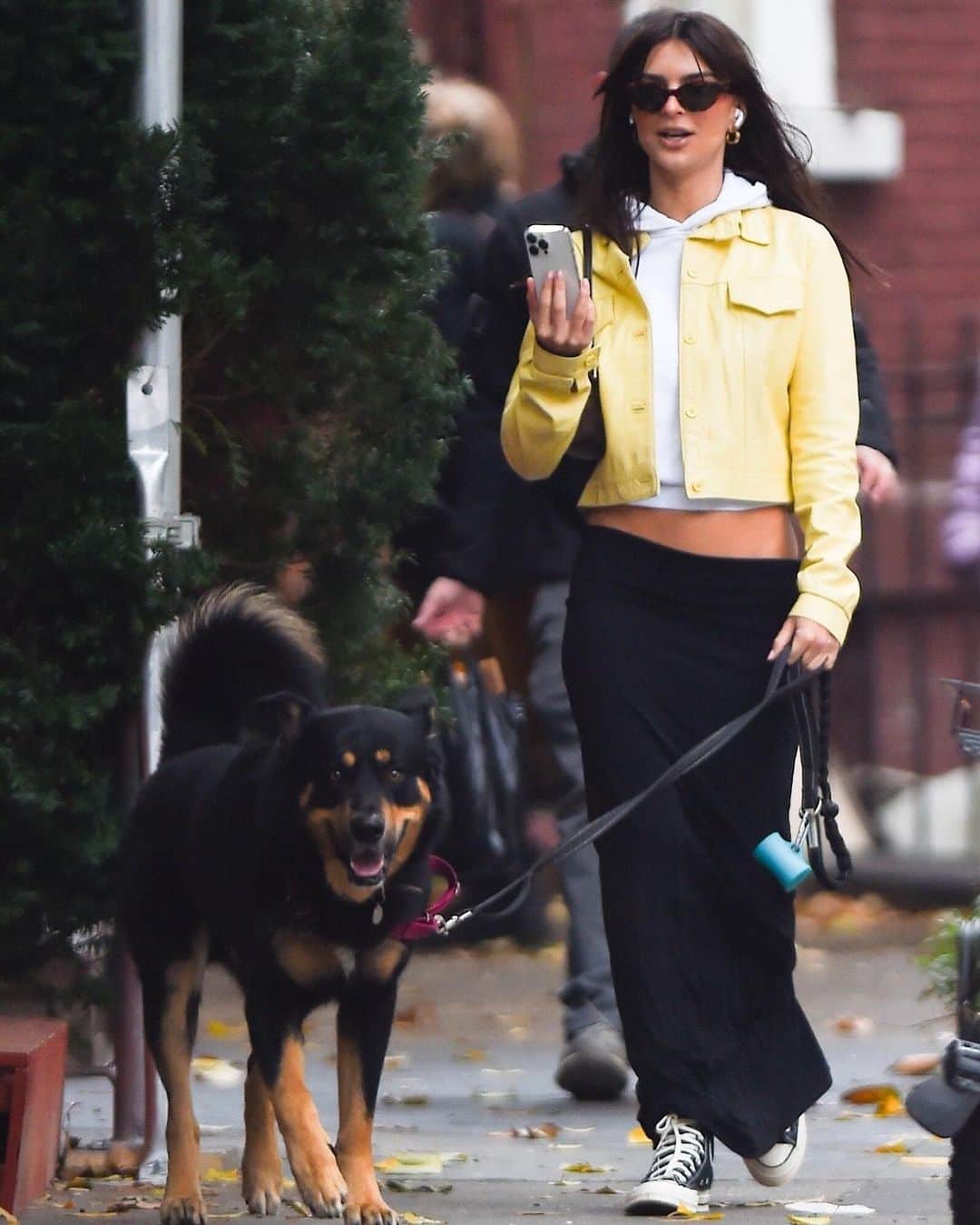 Just Jaredのインスタグラム：「Emily Ratajkowski takes her dog Colombo for an afternoon walk around the city. #EmilyRatajkowski Photos: Backgrid」