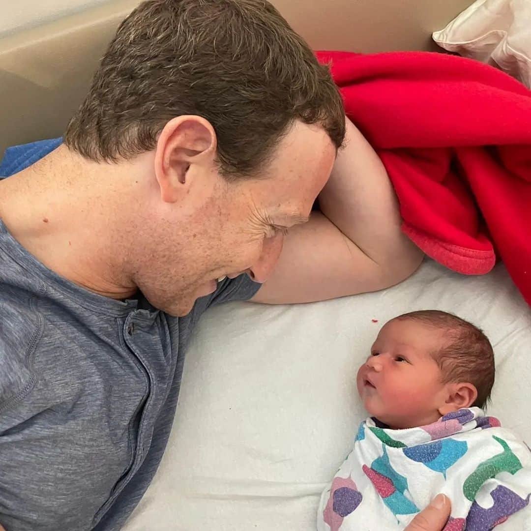 マーク・ザッカーバーグのインスタグラム：「Welcome to the world, Aurelia Chan Zuckerberg! You're such a little blessing.」